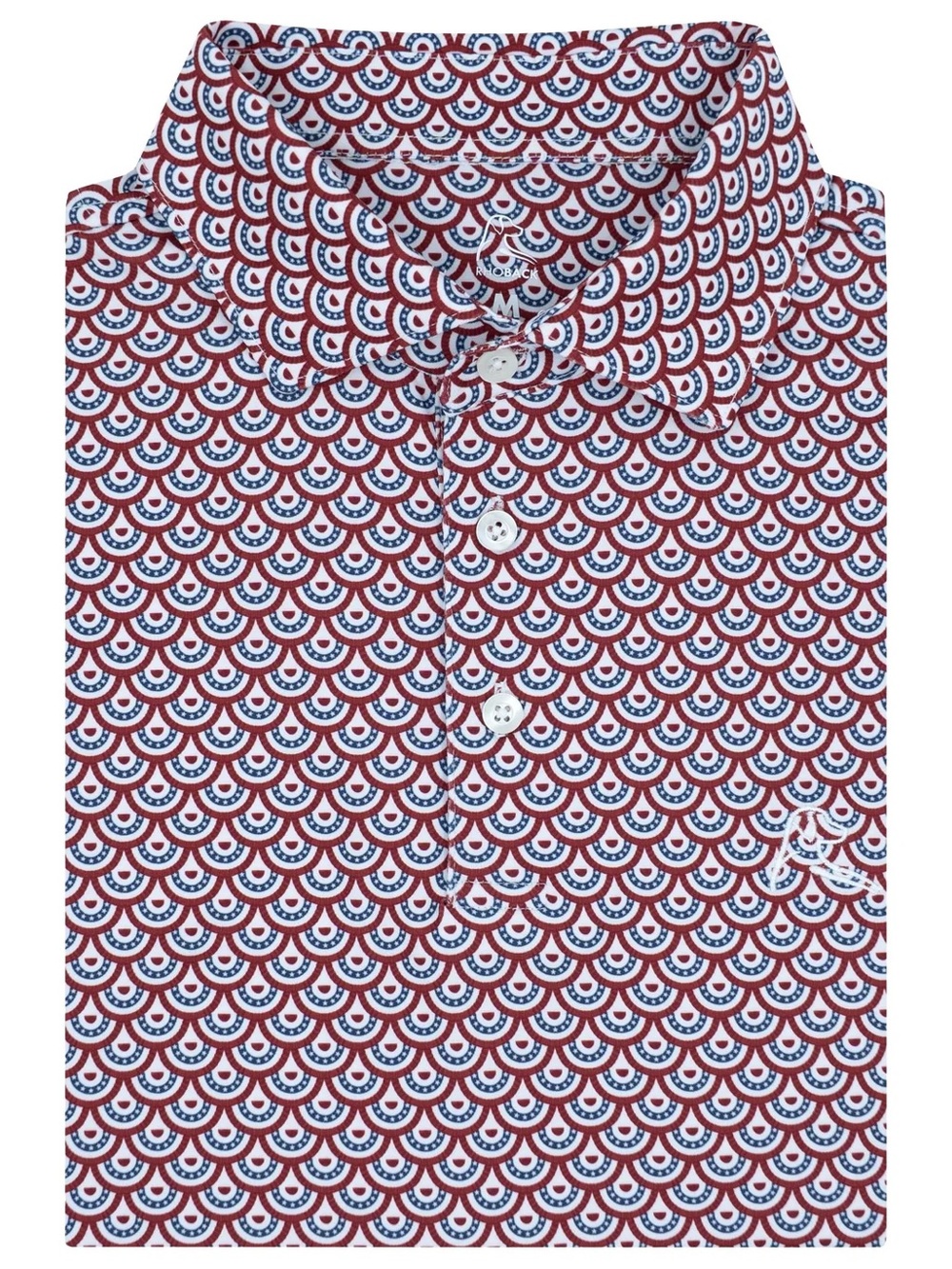 Rhoback Men's Short Sleeve Performance Polo The Bunting - L